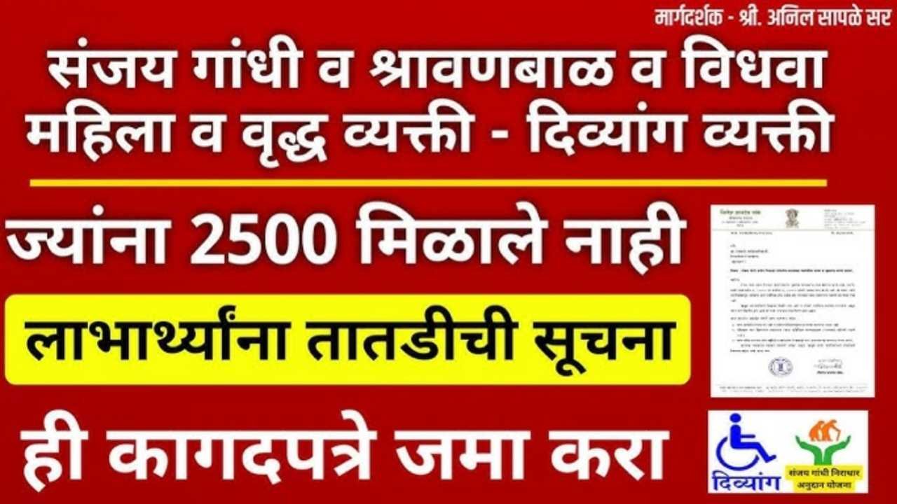 मोठी बातमी: निराधार, श्रावणबाळ आणि दिव्यांग बांधवांच्या खात्यात पैसे जमा! नवीन वर्षाची भेट State Government Pension